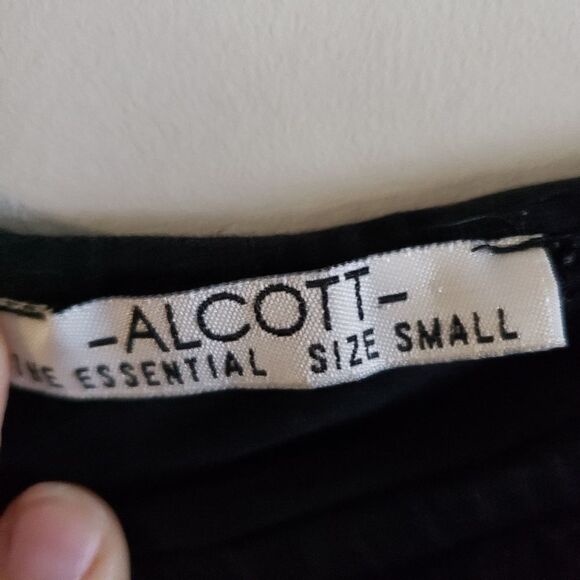 ALCOTT BLACK ONE PIECE BODYSUIT SIZE SMALL - Picture 2 of 7